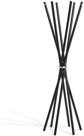 Møbel Copenhagen Coat Vaateripuu Mustaksi lakattu saarni/Kiillotettu alumiini